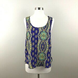 Petticoat Alley Womens Top Medium Zip Up Sides